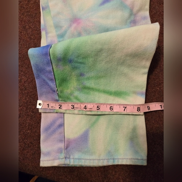BDG Urban Outfitters Floral Tie Dye Cowboy Jeans In 28x27 Straight Leg - Picture 15 of 15